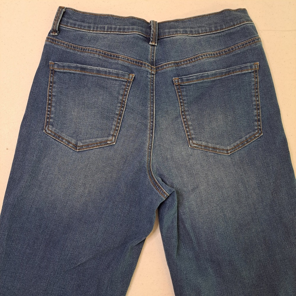 Gloria Vanderbilt Womens Amanda Capri 6 Blue Denim High Rise Stretch 1630-224 - Picture 2 of 8